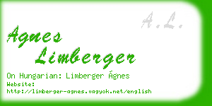 agnes limberger business card